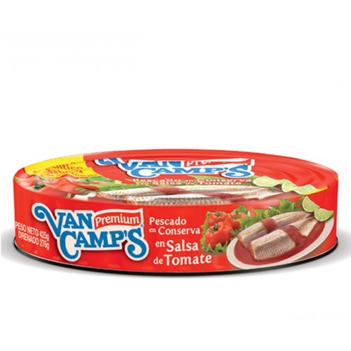 Pescado en conserva Van-camp´s premium en salsa de tomate Lata X 225 Gramos 