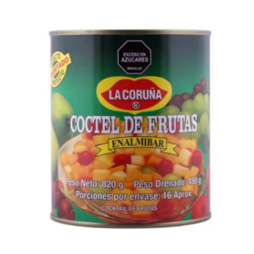 la curuña coctel de frutas x 820 gr