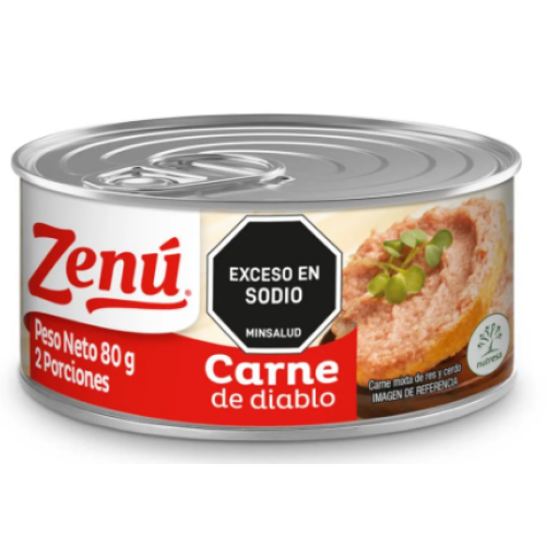 zenu carne de diablo lata x 80 gramos