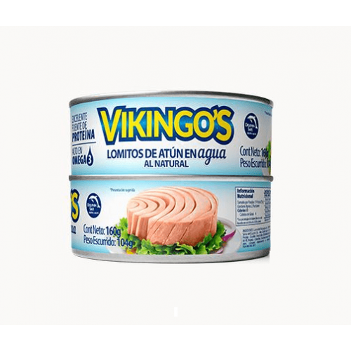 Vikingos Lomo de Atún en Agua Lata X 160 Gramos