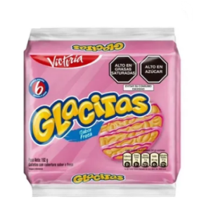 glacita galleta fresa 32g paq x 6 un