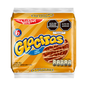 glacita galleta tofee 32g paq x 6 un