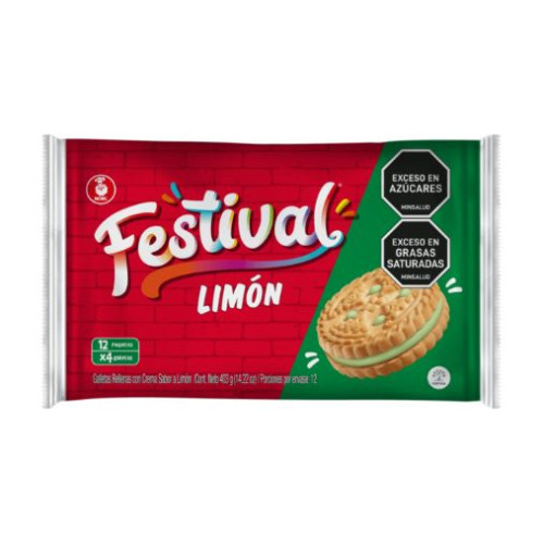 Festival galleta limón Paquete X 12 unidades