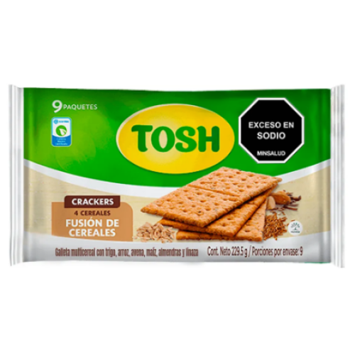 tosh galleta fusión de cereales x 9 unidades