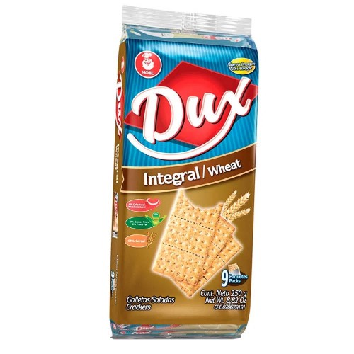 Dux galleta integral Paquete X 9 unidades 