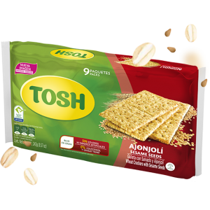 Tosh galleta ajonjolí Paquete X 9 unidades