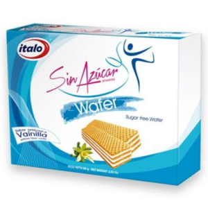 Italo Galleta Wafer Sin Azúcar Vainilla X 80 Gramos