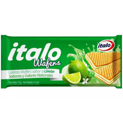 Italo Galletas Wafers Sabor Limón Paquete X 117 Gramos 