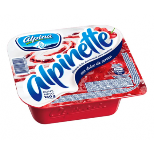 Alpinette con dulce de Cereza X 140 Gramos 