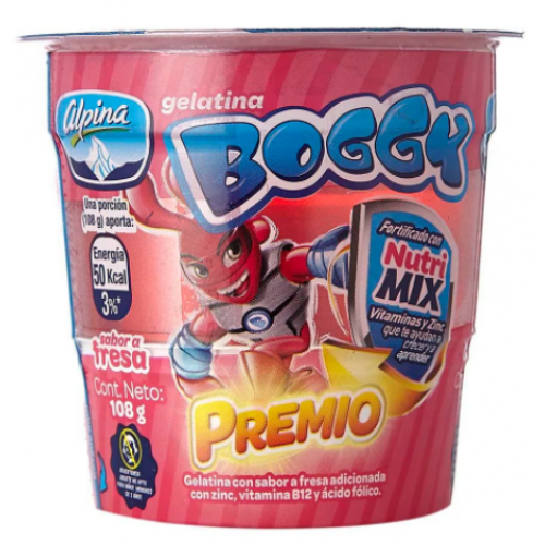 Gelatina Boggy Nutrí-Mix X 108 Gramos (Sabores surtidos)