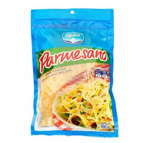 Queso Parmesano alpina Bolsa X 100 Gramos 