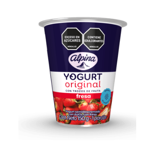 alpina yogurt fresa vaso x 150 gr