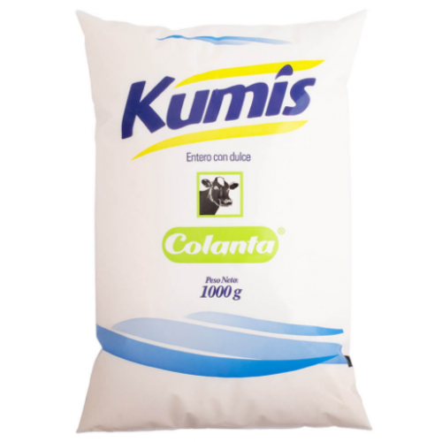 Kumis entero con dulce colanta Bolsa X 1000 Gramos 