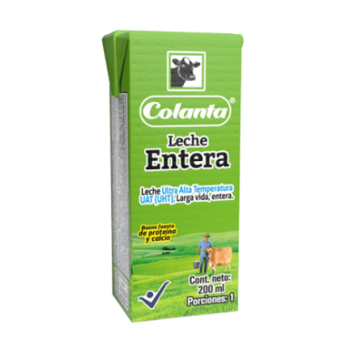 colanta leche entera x 200ml