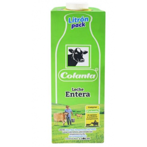 Leche Entera Colanta larga vida Caja X 1000 Ml 