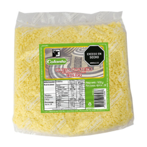 queso costeno colanta rallado x 500gr