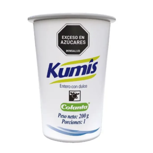 kumis colanta vaso x 200 gr