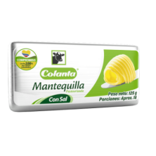 Colanta Mantequilla Con Sal X 125 Gr