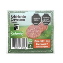Colanta Salchichón Cervecero Tajado Paquete X 50 Gramos 