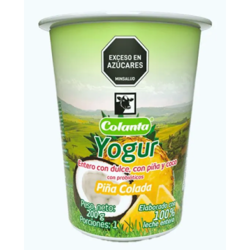 colanta yogurt surtido vaso x 200 ml