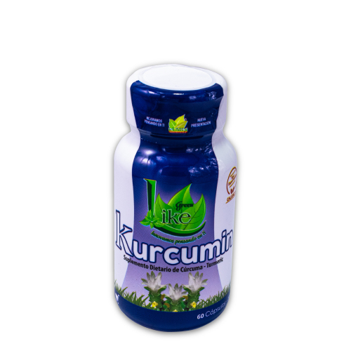 Kurcumin Suplemento dietario de Cúrcuma-Turmeric Frasco x 60 Cápsulas 