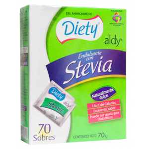 Aldy Endulzante con Stevia Caja X 70 Gramos (70 Sobres)