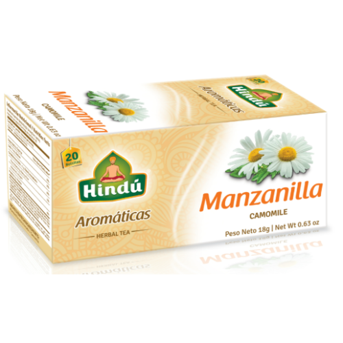 Hindu Aromatica Manzanilla Caja X 20 Bolsas