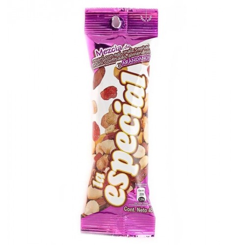 La especial maní mezcla arándanos Paquete X 45 gramos