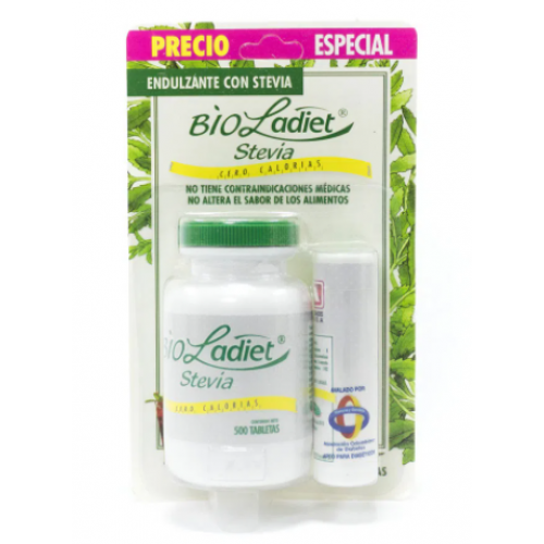 Bioladiet Stevia Oferta Frasco X 500 + 120 Tabletas 