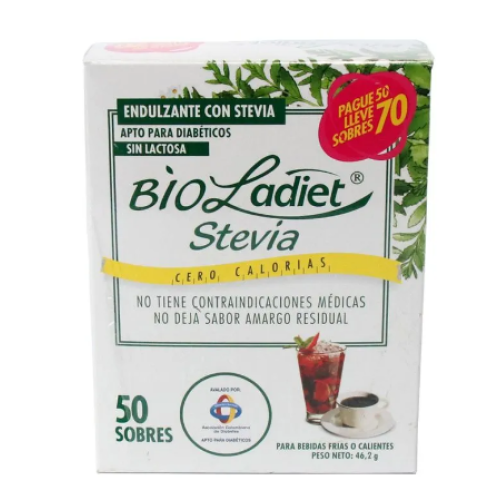 bioladiet stevia polvo x 50 sobres