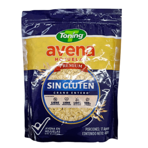avena hojuela sin gluten x 400 gr