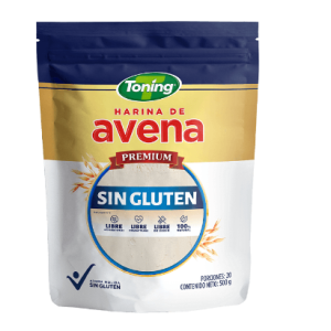 toning harina de avena sin gluten x 500 gr