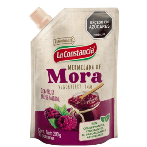 la constancía mermelada mora doy pack x 200 gr