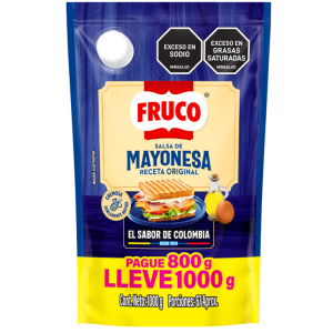 Mayonesa fruco Pague 800 gr lleve 1000 gr