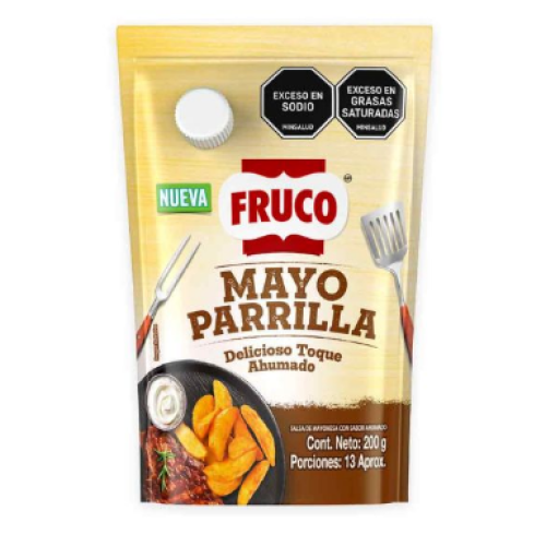 Fruco mayonesa con sabor ahumado doypack x 200 gr