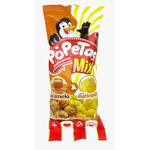 Popetas Mix Crispetas de maíz surtidas con Caramelo & Mantequilla Paquete X 39.6 Gramos
