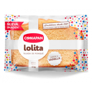 Tajada de Ponqué Lolita Comapan Paquete X 620 Gramos 