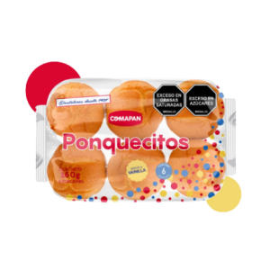 comapan ponquecito vainilla x 6 unidades