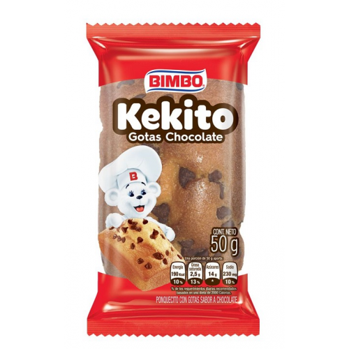Kekito Gotas Chocolate Paquete X 50 Gramos 