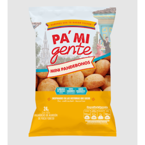 Mini Pandebonos Pa' mi gente Paquete X 24 Gramos