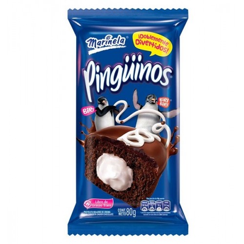 Pinguinos Marinela Paquete X 80 Gramos 