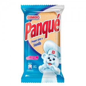 Panqué Sabor vainilla Bimbo Paquete x 60 Gramos