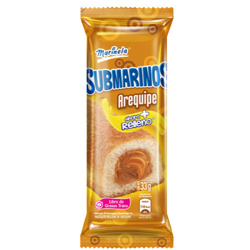Submarinos Marinela Sabores surtidos Paquete X 33 Gramos 