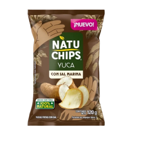 Natu-chips yuca Paquete X 120 gr 