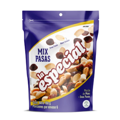 la especial pasas doy pack x 180 gr
