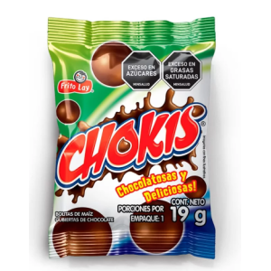 chokis chocolate bolitas x 19gr