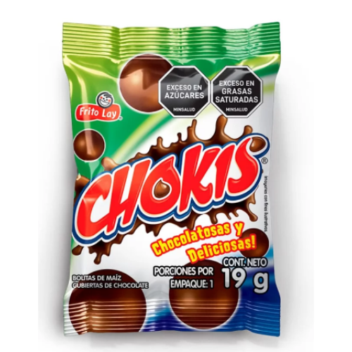 chokis chocolate bolitas x 19gr