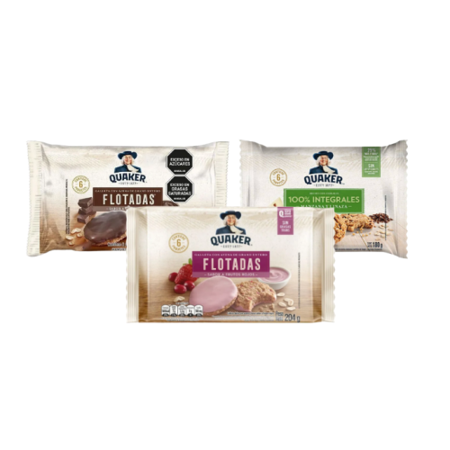 quaker galleta surtida x 6 unidades