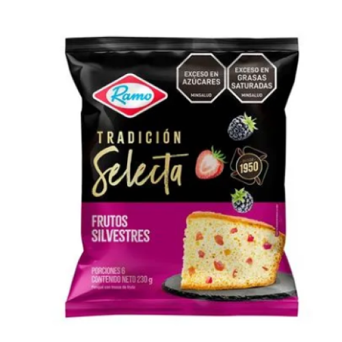 ponque ramo tradición selecta frutos silvestres x 230 g