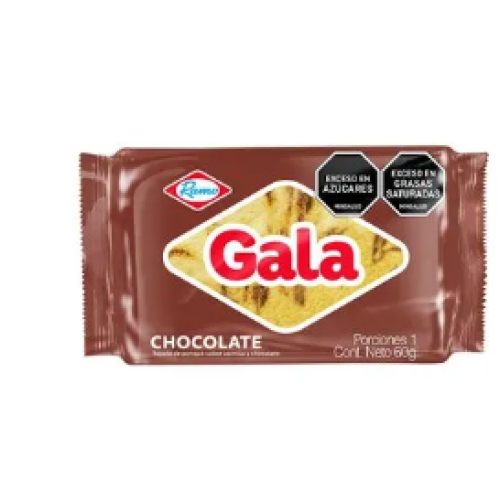 Ponqué Gala Sabores surtida Paquete X 60 Gramos 